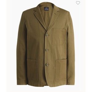 J. Crew Cotton Chore Blazer Jacket Army Green Men’s Size Medium *READ*